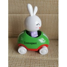 Zentospace  Adventures Little Buggy Vehicle Preschool Toy for Ages 3 and Up (Rabbit in Helicopter)